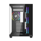 1ST PLAYER BV7 SİYAH ACK 750W 80+ BRONZE ARGB 4X12CM FAN PANORAMİK TEMPERLİ CAM USB 3.0 ATX KASA