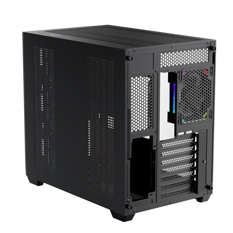 1ST PLAYER BV7 SİYAH ACK 750W 80+ BRONZE ARGB 4X12CM FAN PANORAMİK TEMPERLİ CAM USB 3.0 ATX KASA