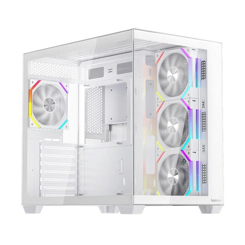 1ST PLAYER BV7 BEYAZ ACK 750W 80+ BRONZE ARGB 4X12CM FAN PANORAMİK TEMPERLİ CAM USB 3.0 ATX KASA