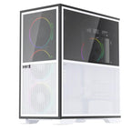 1ST PLAYER IF8 BTF BEYAZ ARGB 4X12CM FAN TERS ÇEVİRİLEBİLİR TEMPERLİ CAM MESH PANELLER USB 3.0 E-ATX