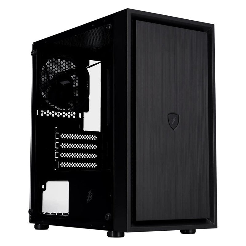 1ST PLAYER BLACK SIR B5M SİYAH FK 400W 3X12CM FAN TEMPERLİ CAM USB 3.0 M-ATX KASA