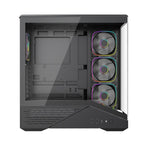 1ST PLAYER GM7 BTF SİYAH ARGB 4X12CM FAN TEMPERLİ CAM USB 3.0 TYPE-C ATX KASA