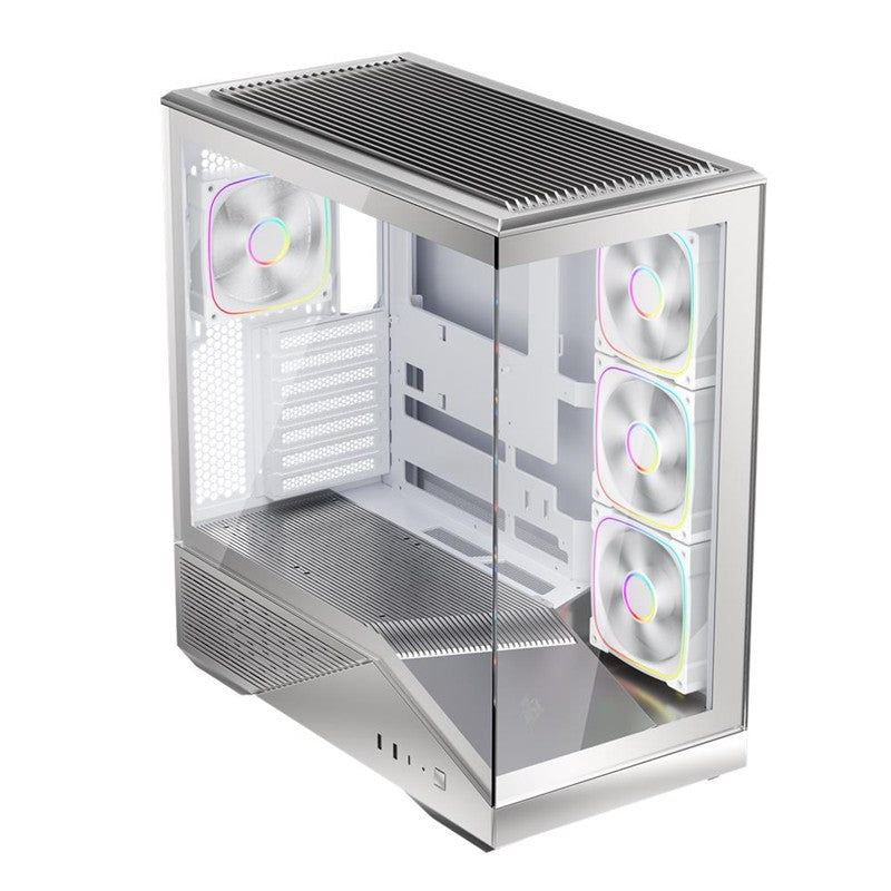 1ST PLAYER GM7 BTF GÜMÜŞ ARGB 4X12CM FAN TEMPERLİ CAM USB 3.0 TYPE-C ATX KASA