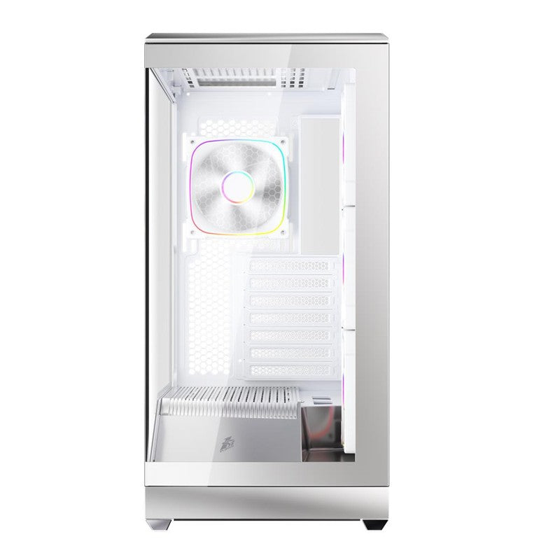 1ST PLAYER GM7 BTF GÜMÜŞ ARGB 4X12CM FAN TEMPERLİ CAM USB 3.0 TYPE-C ATX KASA