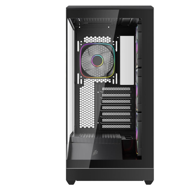 1ST PLAYER GM7 BTF SİYAH 750W 80+ BRONZE ARGB 4X12CM FAN TEMPERLİ CAM USB 3.0 TYPE-C ATX KASA