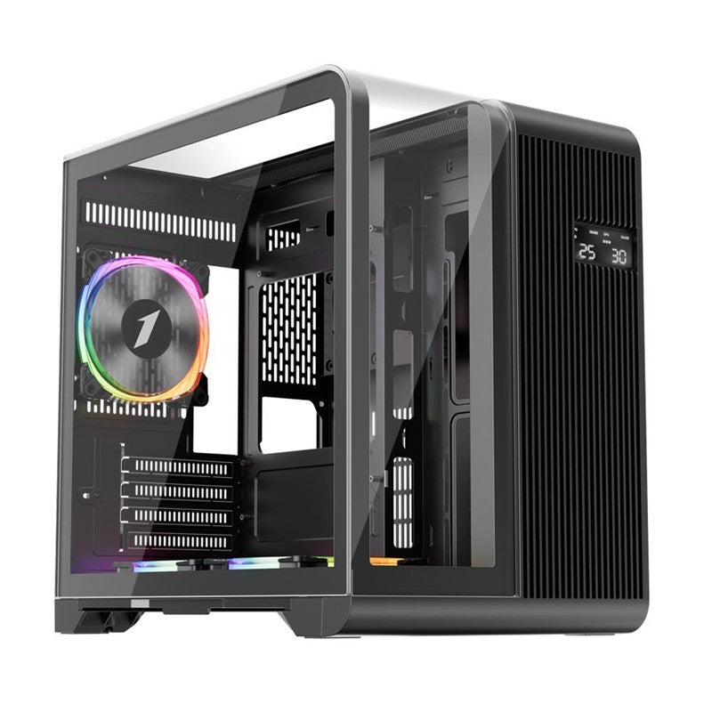 1ST PLAYER RT5 SİYAH DIGITAL 650W 80+ BRONZE 3X12CM ARGB TEMPERLİ CAM USB 3.0 M-ATX KASA