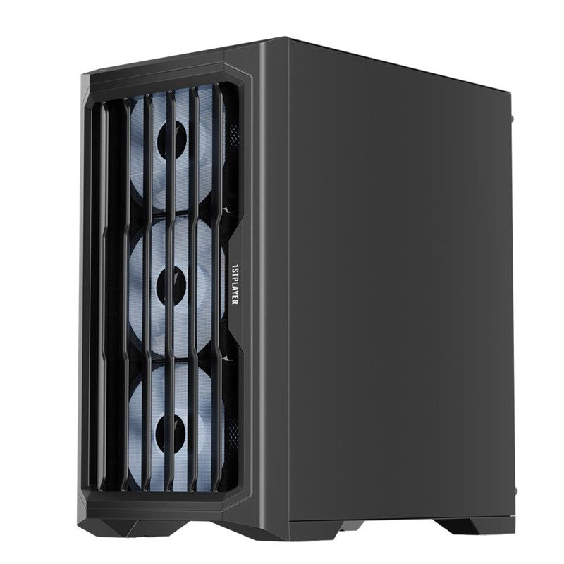 1ST PLAYER BULLET HUNTER H2 400W 4X12CM RAINBOW FAN TEMPERLİ CAM USB 3.0 M-ATX KASA