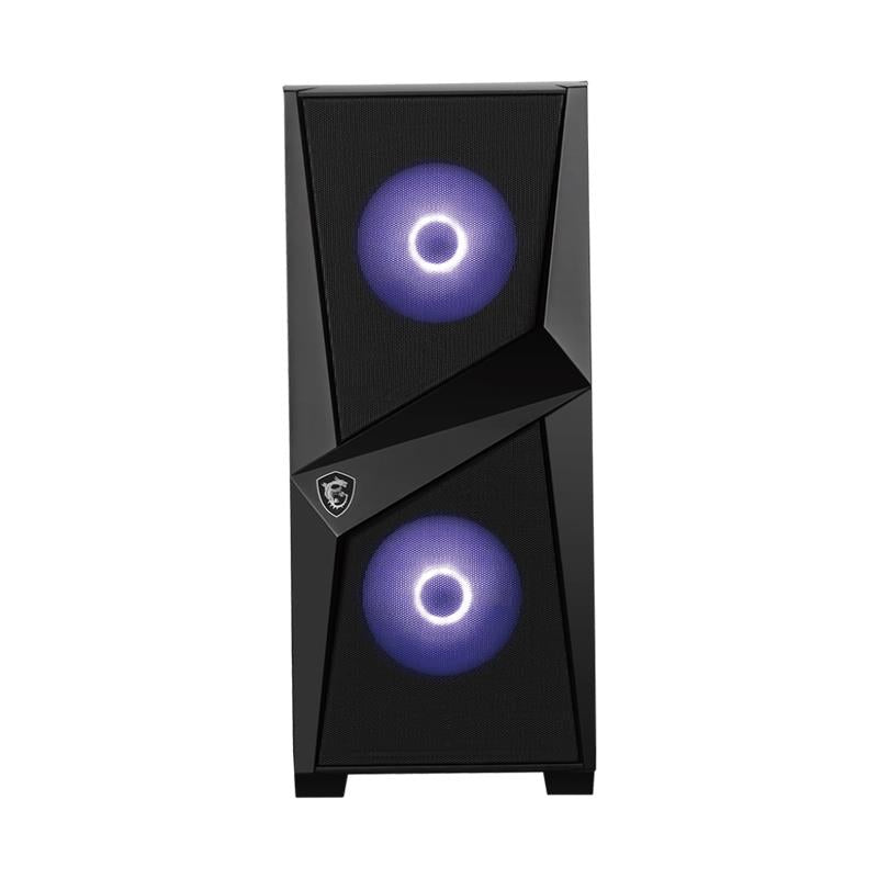 MSI MAG FORGE 100M TEMPERLI CAM 2X120MM 1X120MM ARGB FAN PSU YOK GAMING SİYAH KASA