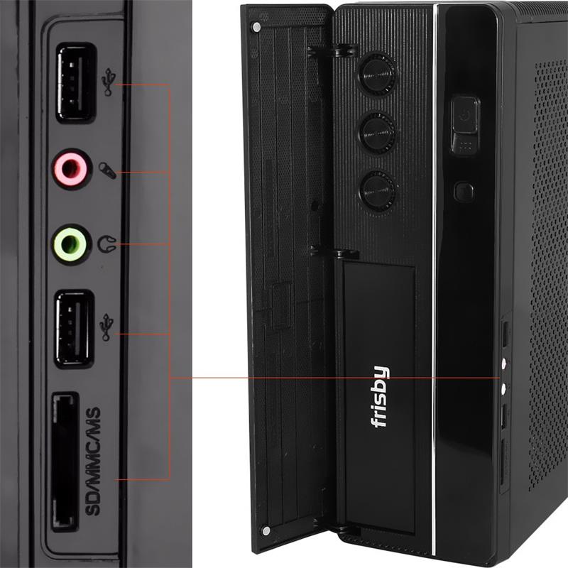 FRISBY FC-S6020B 300W 1X80MM FAN USB 2.0 SLIM TOWER SİYAH KULPLU KASA
