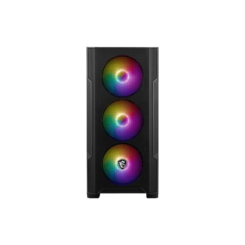 MSI MAG FORGE M100A AKRİLİK YAN PANEL 3X120MM 1X120MM ARGB FAN PSU YOK MATX GAMING KASA
