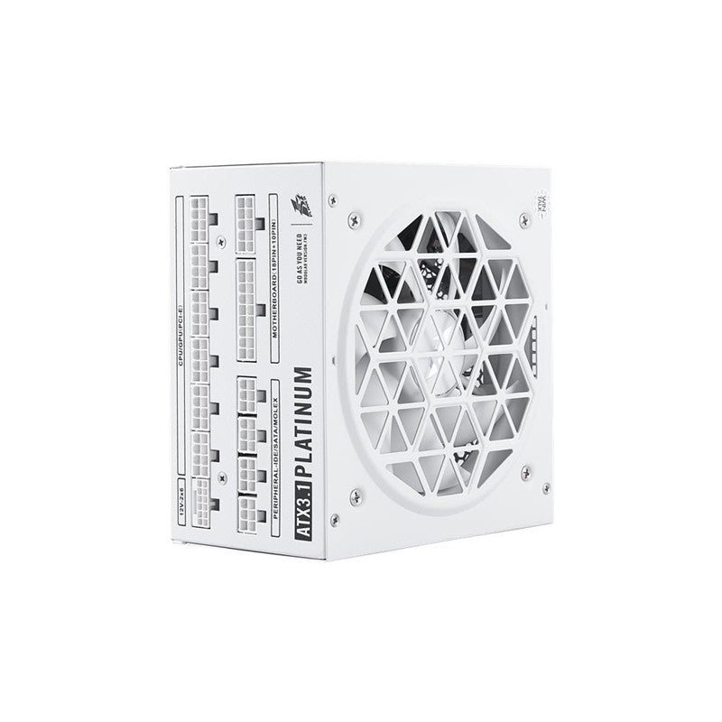 1ST PLAYER NGDP 1300W 80+ PLATINUM ATX3.1/PCLE 5.1 JAPON KAPASİTÖR FULL MODÜLER APFC 10 YIL G. BEYAZ