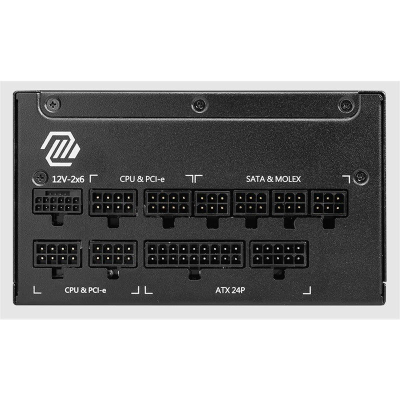 MSI MAG A1000GL PCIE5 II 1000W 80+ GOLD ATX 3.1 PCIE 5.1 POWER SUPPLY