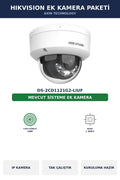Hikvision DS-2CD1121G2-LIUF Ek Kamera Paketi 2MP Tak Çalıştır Kablo Dahil