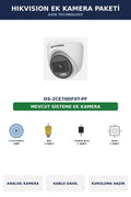 Hikvision DS-2CE70DF0T-PF Ek Kamera Paketi 2MP Tak Çalıştır Kablo Dahil