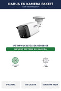 Dahua IPC-HFW1431TC1-SA-0360B-S6 Ek Kamera Paketi 4MP Tak Çalıştır Kablo Dahil