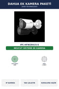 Dahua IPC-HFW2841S-S Ek Kamera Paketi 8MP Tak Çalıştır Kablo Dahil