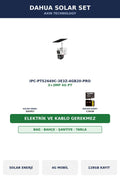 Dahua IPC-PTS2649C-3E3Z-4GB20-PRO 3+3MP Elektriksiz Solar 4G PT Şantiye/Arazi Güvenlik Seti