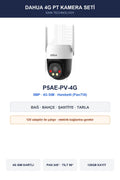 Dahua P5AE-PV-4G 5MP 4G SIM Kartlı Pan/Tilt Dış Mekan Kamera 128GB SD Kart Dahil