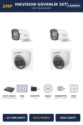 Hikvision 4 Kameralı 2MP Güvenlik Kamera Seti ColorVu Gece Renkli 1TB ~23 Gün Kayıt Dome+Bullet