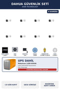 Dahua 8 Kameralı 2MP UPS'li Güvenlik Kamera Seti Sesli Gece Görüşlü Bullet Dış Mekan 2TB