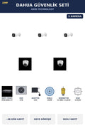 Dahua 5 Kameralı 2MP Güvenlik Kamera Seti Sesli Gece Görüşlü Dome+Bullet 2TB ~38 Gün Kayıt