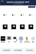 Dahua 8 Kameralı 2MP Güvenlik Kamera Seti Sesli Gece Görüşlü Dome+Bullet 2TB ~23 Gün Kayıt