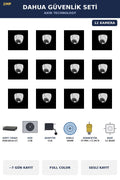 Dahua 12 Kameralı 2MP Güvenlik Kamera Seti Gece Renkli Full Color Sesli Dome 1TB ~7 Gün Kayıt