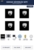 Dahua 4 Kameralı 2MP Güvenlik Kamera Seti Gece Renkli Full Color Sesli Dome 2TB ~47 Gün Kayıt