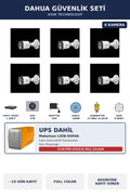 Dahua 6 Kameralı 5MP UPS'li Güvenlik Kamera Seti 5MP Full Color Sesli Bullet Dış Mekan 2TB