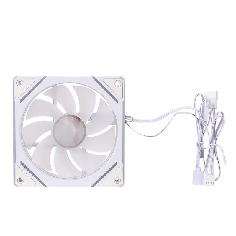 1ST PLAYER FC7R 120MM REVERSE 4PIN PWM + 3PIN ARGB TEKLİ AYNA TASARIMLI BEYAZ KASA FANI