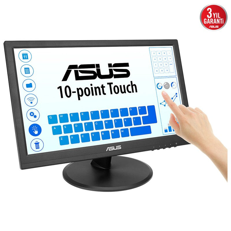 ASUS 15.6 VT169HE IPS 5MS 60MHZ 1XVGA 1XHDMI FHD 1920X1080 DOKUNMATİK EKRAN FLICKER FREE ÇERÇEVESİZ