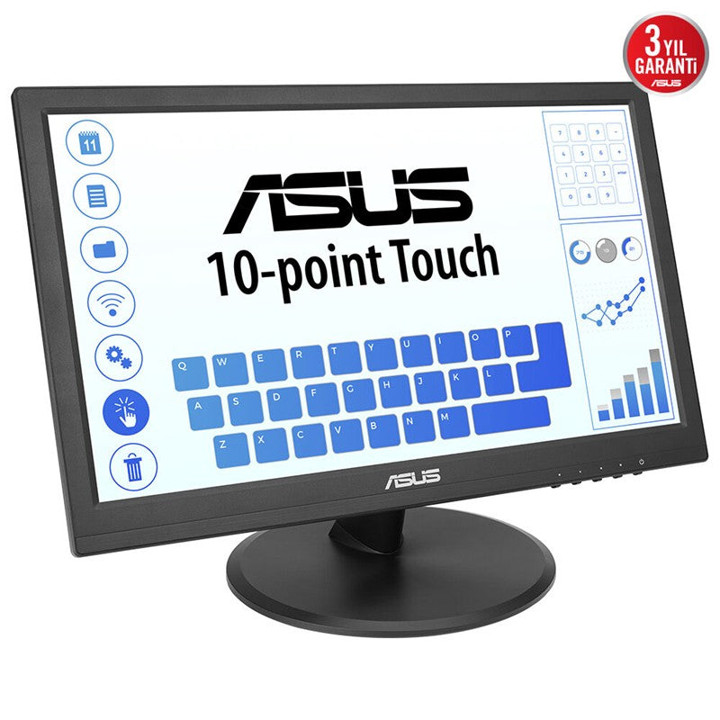 ASUS 15.6 VT169HE IPS 5MS 60MHZ 1XVGA 1XHDMI FHD 1920X1080 DOKUNMATİK EKRAN FLICKER FREE ÇERÇEVESİZ
