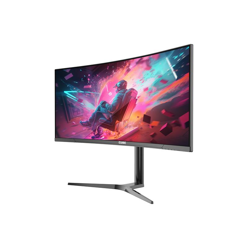 CUBE 34 PA-34V165C VA 1MS 165HZ HDMI DP TYPE-C USB 2K WQHD 3440X1440 FREESYNC CURVED YUKSEKLIK AYARI