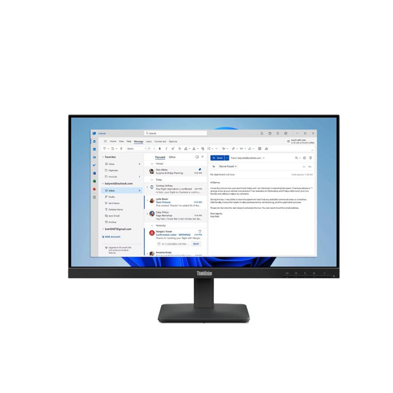 LENOVO 23.8 S24-4E THINKVISION 64B5KAT1TK 4MS 100HZ HDMI+VGA WLED MONITOR