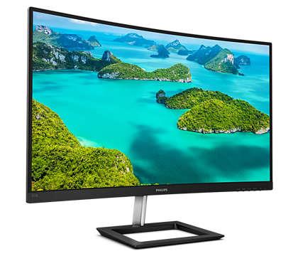 PHILIPS 31.5 322E1C/00 4MS 75MHZ 1XVGA 1XHDMI 1XDP FHD 1920X1080 CURVED VESA SİYAH