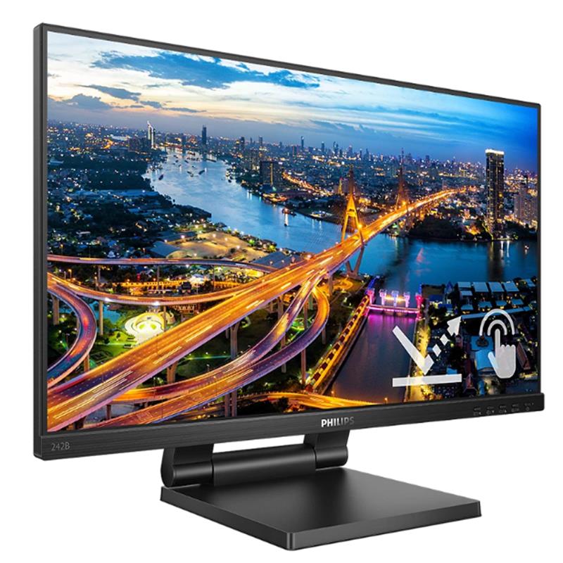 PHILIPS 24 242B1TC/00 IPS 4MS 75MHZ 1XVGA 1XHDMI 1XDP USB 3.2 FHD 1920X1080 HOPARLÖR DOKUNMATİK EKRA