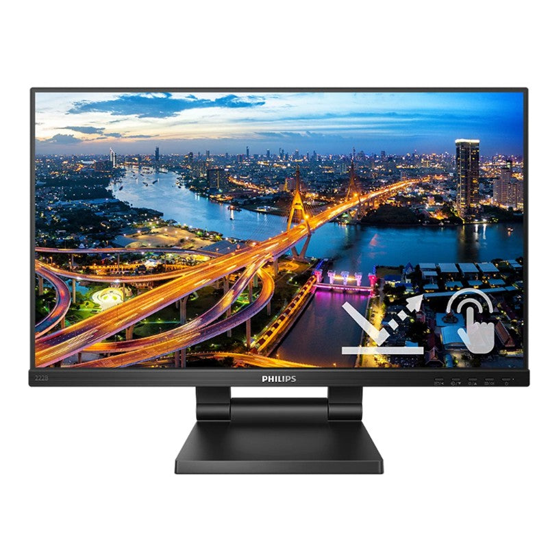 PHILIPS 21.5 222B1TC/00 IPS 4MS 75MHZ 1XVGA 1XHDMI 1XDP 1XUSB 3.2 FHD 1920X1080 HOPARLÖR DOKUNMATİK