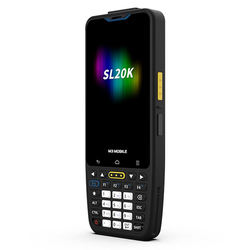M3 MOBILE SL20K X/W 2D KAREKOD ANDR.13 4GB/64GB 13MP WIFI+BLUET. 4" TUŞLU EKRAN EL TERMİNALİ (KILIF