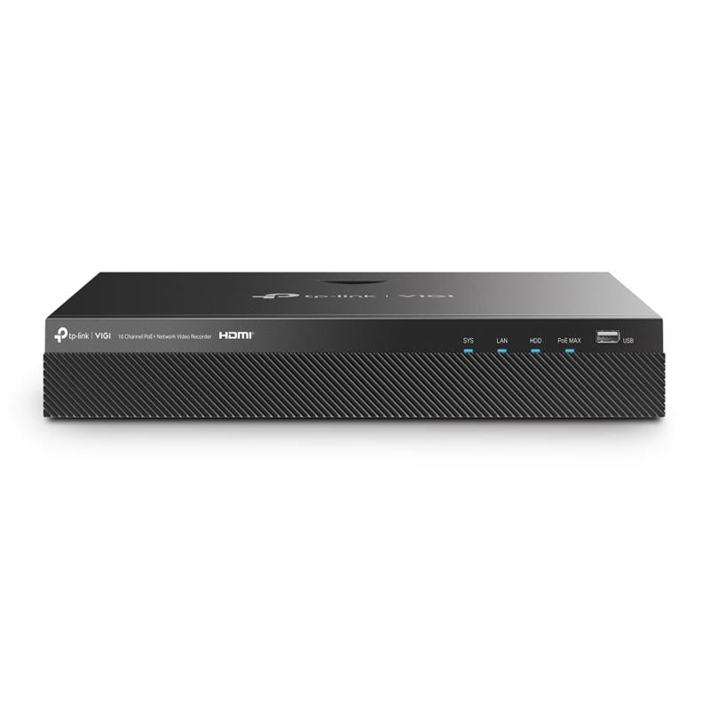 Tplink-Vigi TP-LINK VIGI NVR2016H-16P V2 16 KANAL POE 4K 2 SATA H265+ ONVIF NVR KAYIT CİHAZI