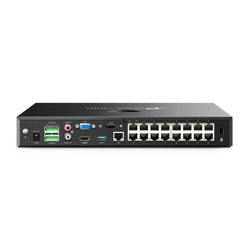 Tplink-Vigi TP-LINK VIGI NVR2016H-16P V2 16 KANAL POE 4K 2 SATA H265+ ONVIF NVR KAYIT CİHAZI