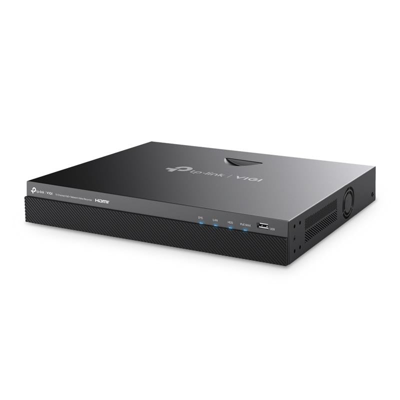 Tplink-Vigi TP-LINK VIGI NVR2016H-16P V2 16 KANAL POE 4K 2 SATA H265+ ONVIF NVR KAYIT CİHAZI