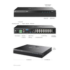Tplink-Vigi TP-LINK VIGI NVR2016H-16P V2 16 KANAL POE 4K 2 SATA H265+ ONVIF NVR KAYIT CİHAZI