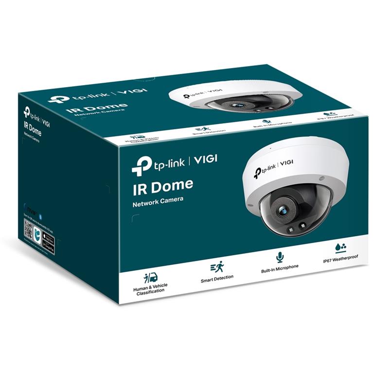 Tplink-Vigi TP-LINK VIGI C220I V1.0 2MP 4MM LENS 30 METRE IR LED İNSAN/ARAÇ ALGILAMA IK10 IP67 DOME