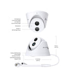 Tplink-Vigi TP-LINK VIGI C440I V1 4MP 2.8MM LENS 30 METRE IR LED İNSAN/ARAÇ ALGILAMA DOME KAMERA