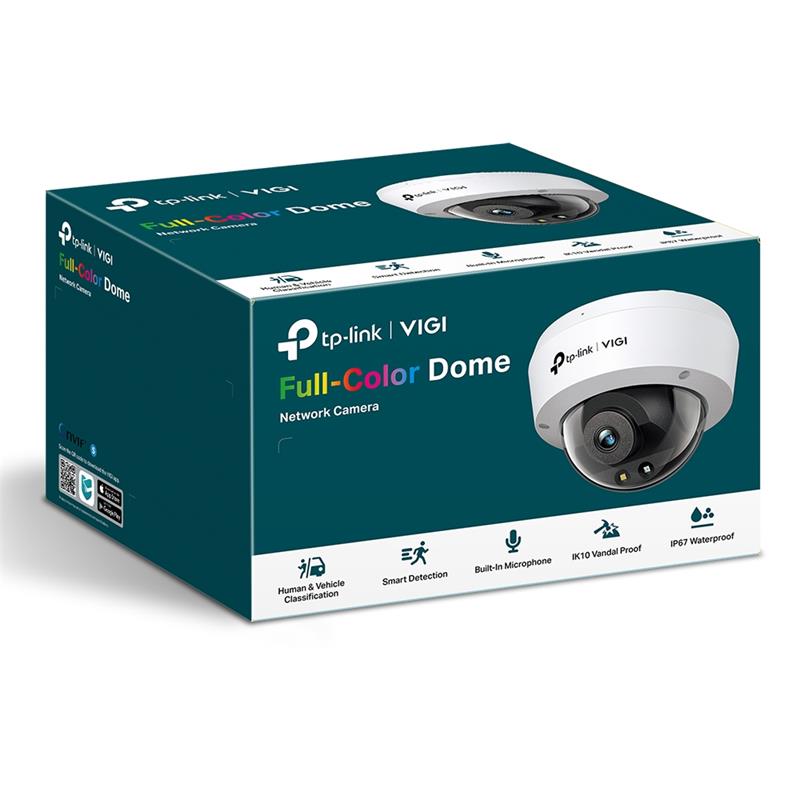Tplink-Vigi TP-LINK VIGI C250 5MP 2.8MM LENS 30 METRE 7/24 FULL COLOR İNSAN/ARAÇ ALGILAMA DAHİLİ MİK