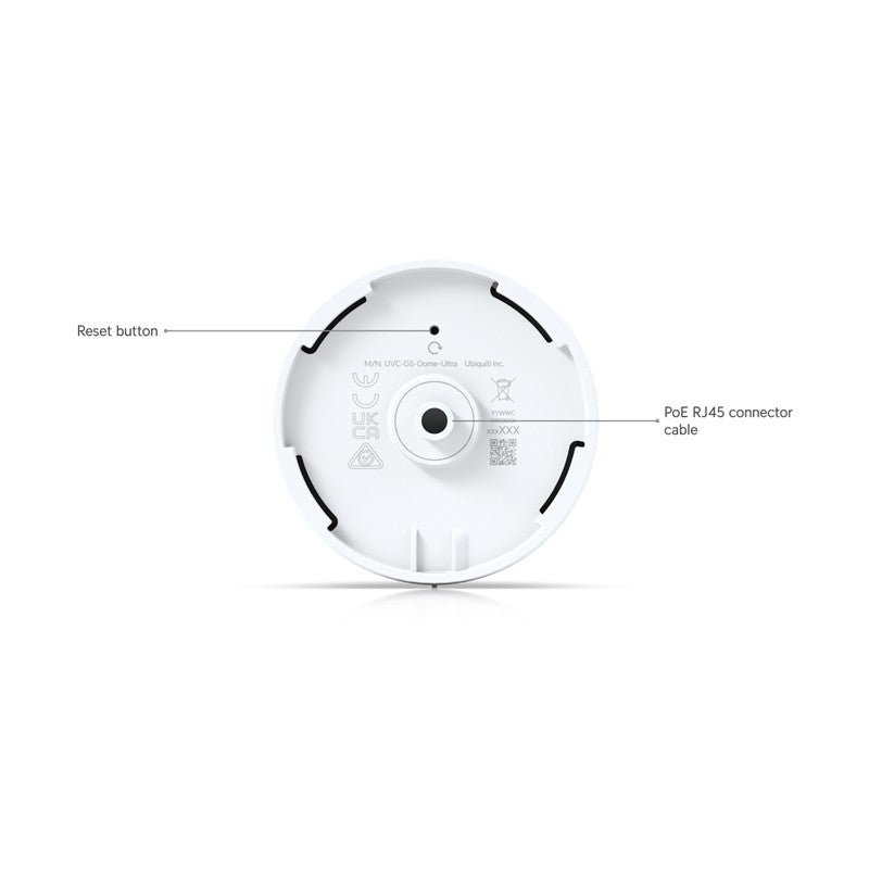 UBNT UBIQUITI UVC-G5-DOME-ULTRA 4MP 2.8MM LENS 6 METRE IR İNSAN/ARAÇ/HAYVAN ALGILAMA POE IK06 DOME K