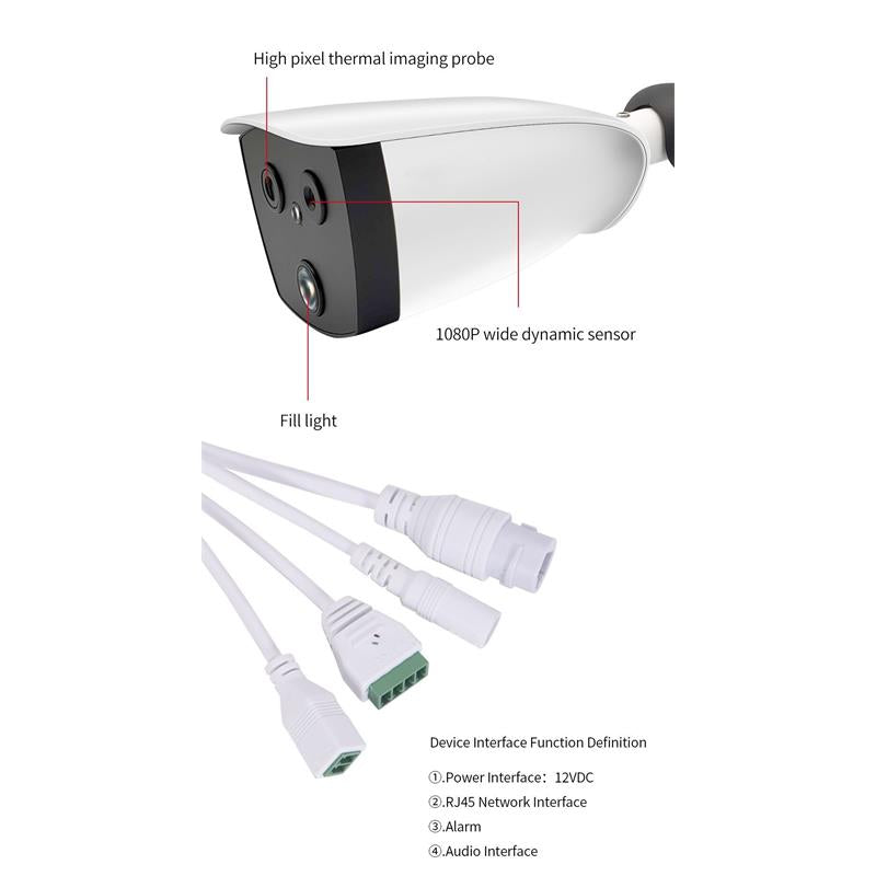 URANIUM ANP-TB 2MP 4MM LENS / 256X192 TERMAL ÇÖZÜNÜRLÜK ÇİFT SPECTRUM YÜZ TANIMA BULLET TERMAL KAMER