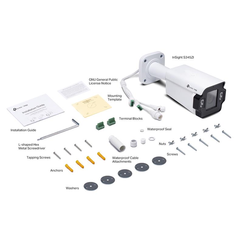 Tplink-Vigi TP-LINK VIGI INSIGHT S345ZI 4MP 2.7-13.5MM MOT. LENS 60 MT IR İNSAN/ARAÇ ALGILAMA DAHİLİ