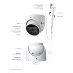 Tplink-Vigi TP-LINK VIGI INSIGHT S445ZI 4MP 2.7-13.5MM LENS 60 METRE IR COLOR İNSAN/ARAÇ ALGILAMA DA