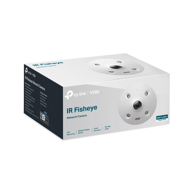 Tplink-Vigi TP-LINK VIGI INSIGHT S655I 5MP 1.44MM LENS 360 DERECE 10 METRE IR ÇİFT YÖNLÜ KONUŞMA IK1